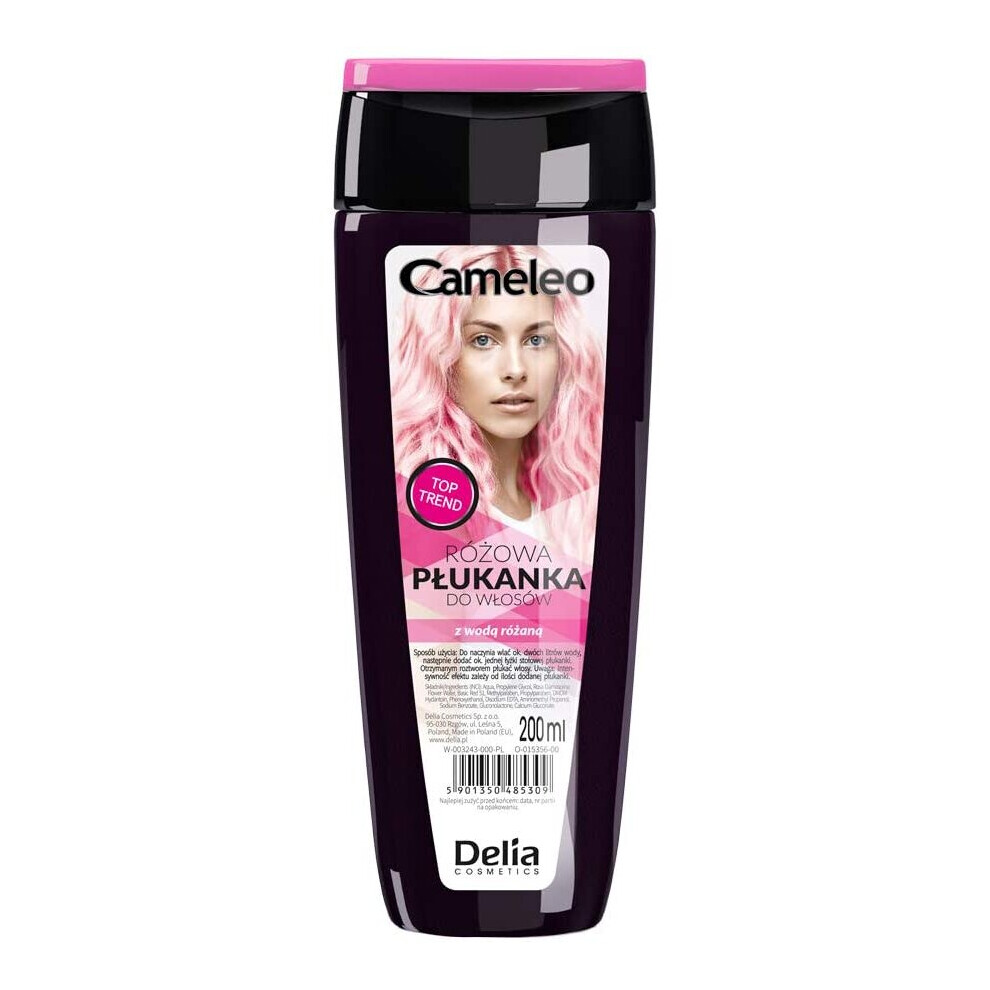 Delia Pink,Grey Cameleo - Pink - Hair Toner Rinse Colour Blond Grey Bleached Hair 200Ml