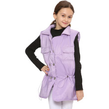 (13 Years, Lilac) Kids Girls Down Vest Quilted Gilet Sleeveless Coat