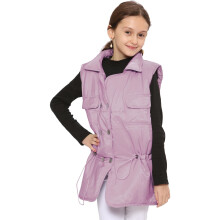 (7-8 Years, Baby Pink) Kids Girls Down Vest Quilted Gilet Sleeveless Coat