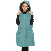 (7-8 Years, Mint) Kids Girls Fashion Mint Gilet Long Line Jacket