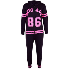 (9-10 Years, Black) Kids Girl CHICAGO 86 Print A2Z Onesie One Piece 5-13
