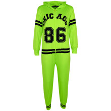 (5-6 Years, Neon Green) Kids Girl CHICAGO 86 Print A2Z Onesie One Piece 5-13