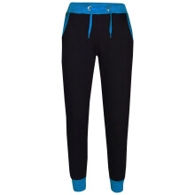 (13 Years, Blue) Kids Fleece Trousers Two Tone Cuffed Sweatpants