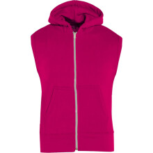 (9-10 Years, Pink) Kids Girls Boys Plain Gilet Fleece Hoodie Jacket