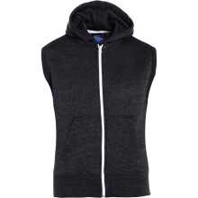 (5-6 Years, Charcoal) Kids Girls Boys Plain Gilet Fleece Hoodie Jacket