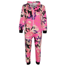 (11-12 Years, Baby Pink) Girls Boys Camo Baby Pink A2Z Onesie One Piece