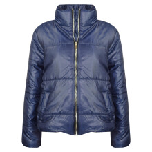 (7-8 Years, Navy) Girls Navy Padded Quilted Puffer Bubble Jackets