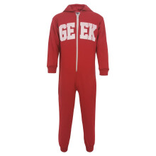 (5-6 Years, Red) Girls Boys A2Z Onesie One Piece Pyjamas Geek Print