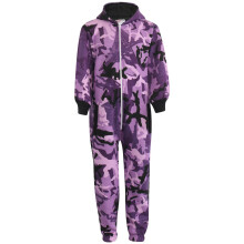 (7-8 Years, Purple) Girls Boys Fleece Camouflage A2Z Onesie One Piece