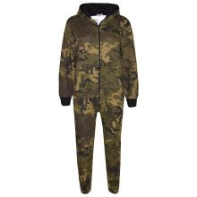 (2-3 Years, Green) Girls Boys Fleece Camouflage A2Z Onesie One Piece