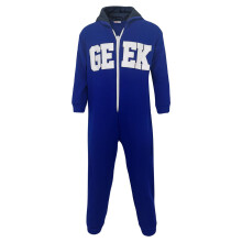 (3-4 Years, Royal Blue) Girls Boys A2Z Onesie One Piece Pyjamas Geek Print
