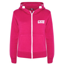 (7-8 Years, Pink) Girls Boys Geek Print Fleece Zipper Jackets 5-13