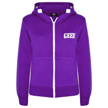 (5-6 Years, Purple) Girls Boys Geek Print Fleece Zipper Jackets 5-13