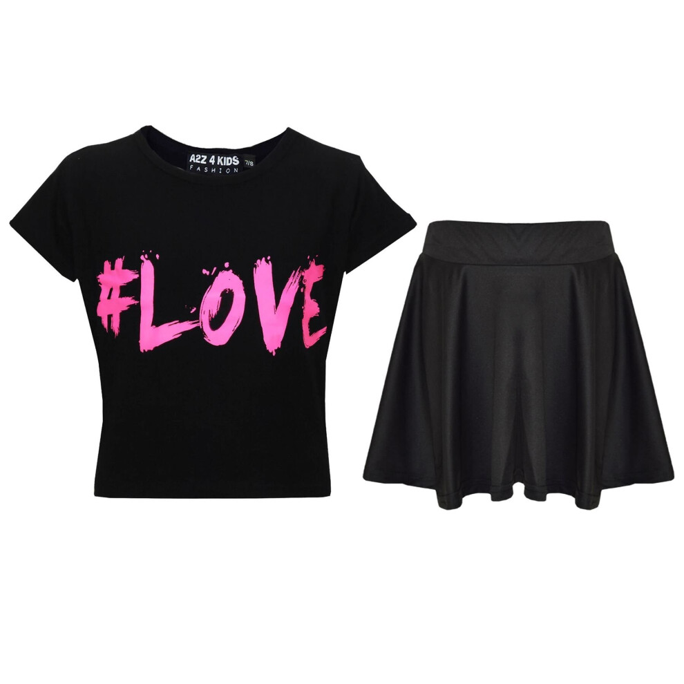 A2Z 4 Kids Girls T Shirt Tops with Legging New Casual Fashion Love