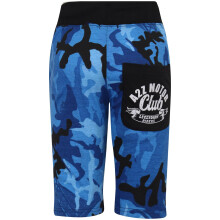 (13 Years, Blue) Girls Boys Shorts Camo Blue Chino Shorts 5-13