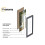 (Silver, 24x8 Inch) Panoramic Size Thin Matt Silver Picture Frame Wall Art Frames Flat Wooden Effect Poster Frame 19
