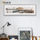 (Silver, 24x8 Inch) Panoramic Size Thin Matt Silver Picture Frame Wall Art Frames Flat Wooden Effect Poster Frame 14