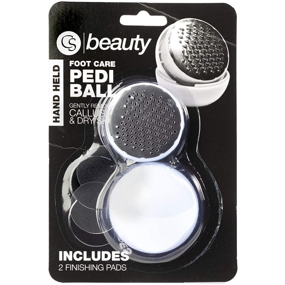 Cs Beauty Pedi Ball ~ Foot File - Hard Skin Remover ~ Callus Dry Dead Skin Remover - Foot File With Finishing Pads