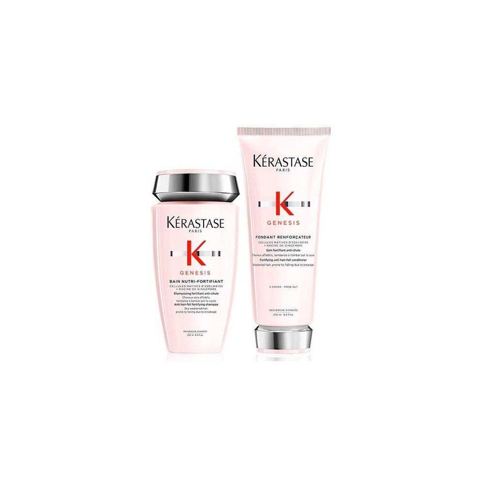 Kerastase Kã©Rastase Genesis Bain Nutri-Fortifiant 250Ml And Genesis Fondant Renforcateur 200Ml Duo