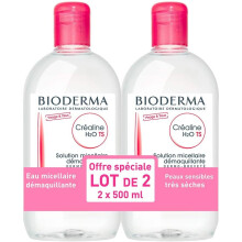 Bioderma Crealine TS H2O Micelle Solution 2 x 500ml