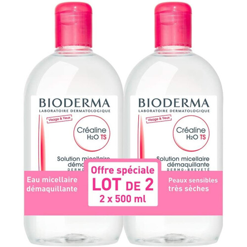 Bioderma Bioderma Crealine TS H2O Micelle Solution 2 x 500ml