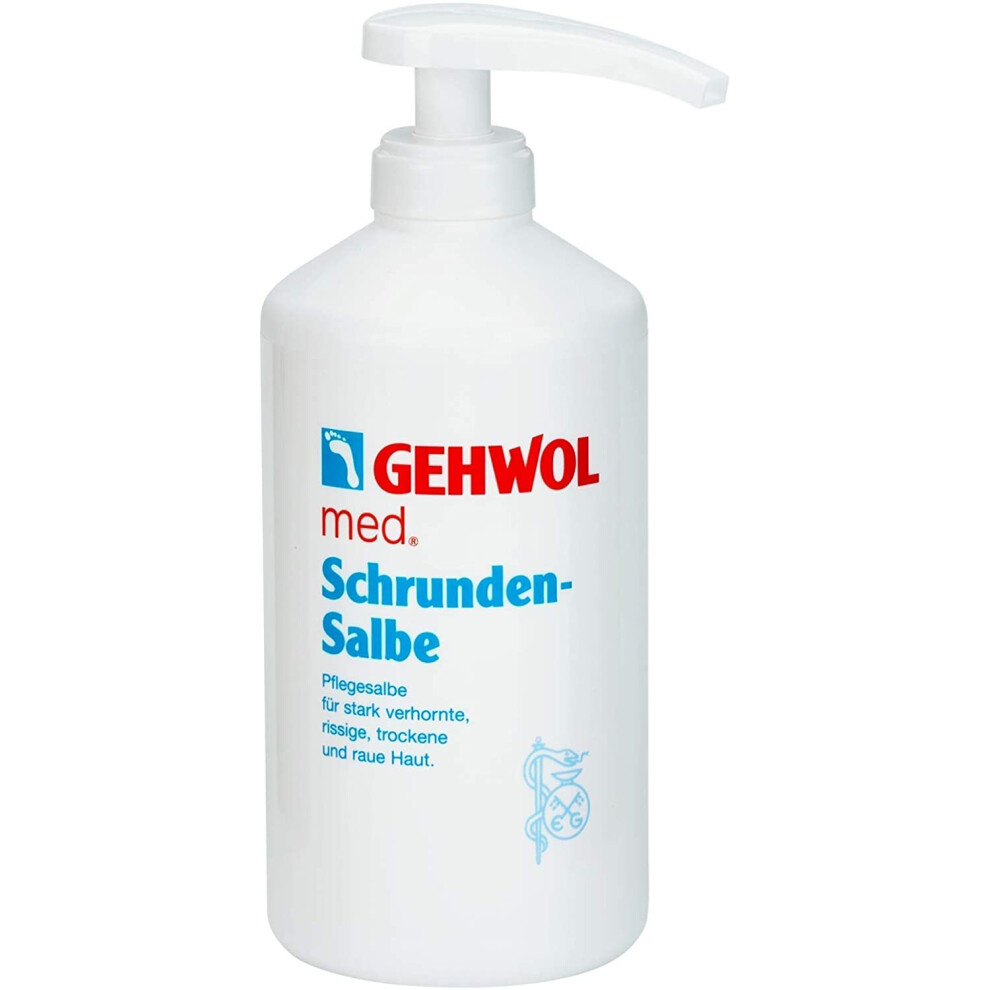 Gehwol Med Salve for Cracked Skin 500ml Dispenser Pump - Servere Dry or Rough Skin