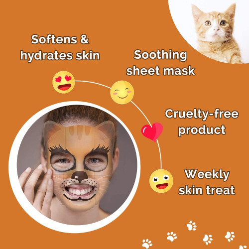 ANIMAL KITTEN face mask 1 u 2