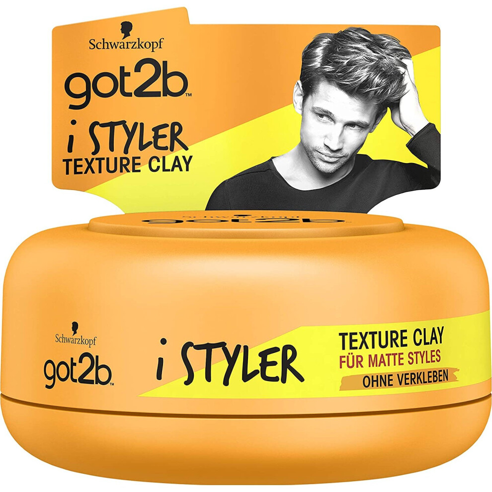 New Schwarzkopf Got2b Istyler Texture Clay 75 Ml