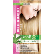 Marion Hair Color Shampoo in Sachet Lasting 4-8 Washes - 61 – Blonde