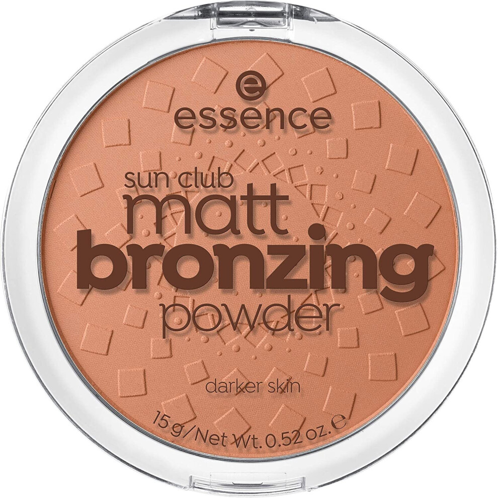 Photos - Face Powder / Blush Essence SUN CLUB MATT BRONZING POWDER - 02 Sunny