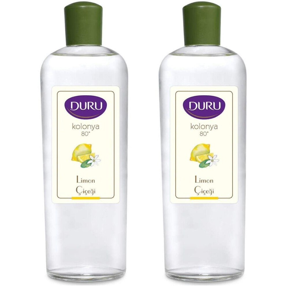 DURU LEMON TRADITIONAL TURKISH COLOGNE AFTERSHAVE 400ML (2 PCS OFFER) 