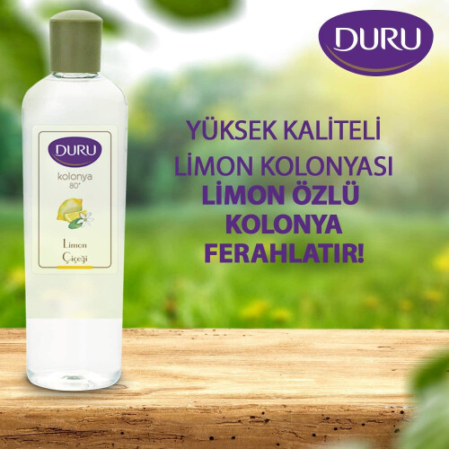 DURU LEMON TRADITIONAL TURKISH COLOGNE AFTERSHAVE 400ML (2 PCS OFFER) 1