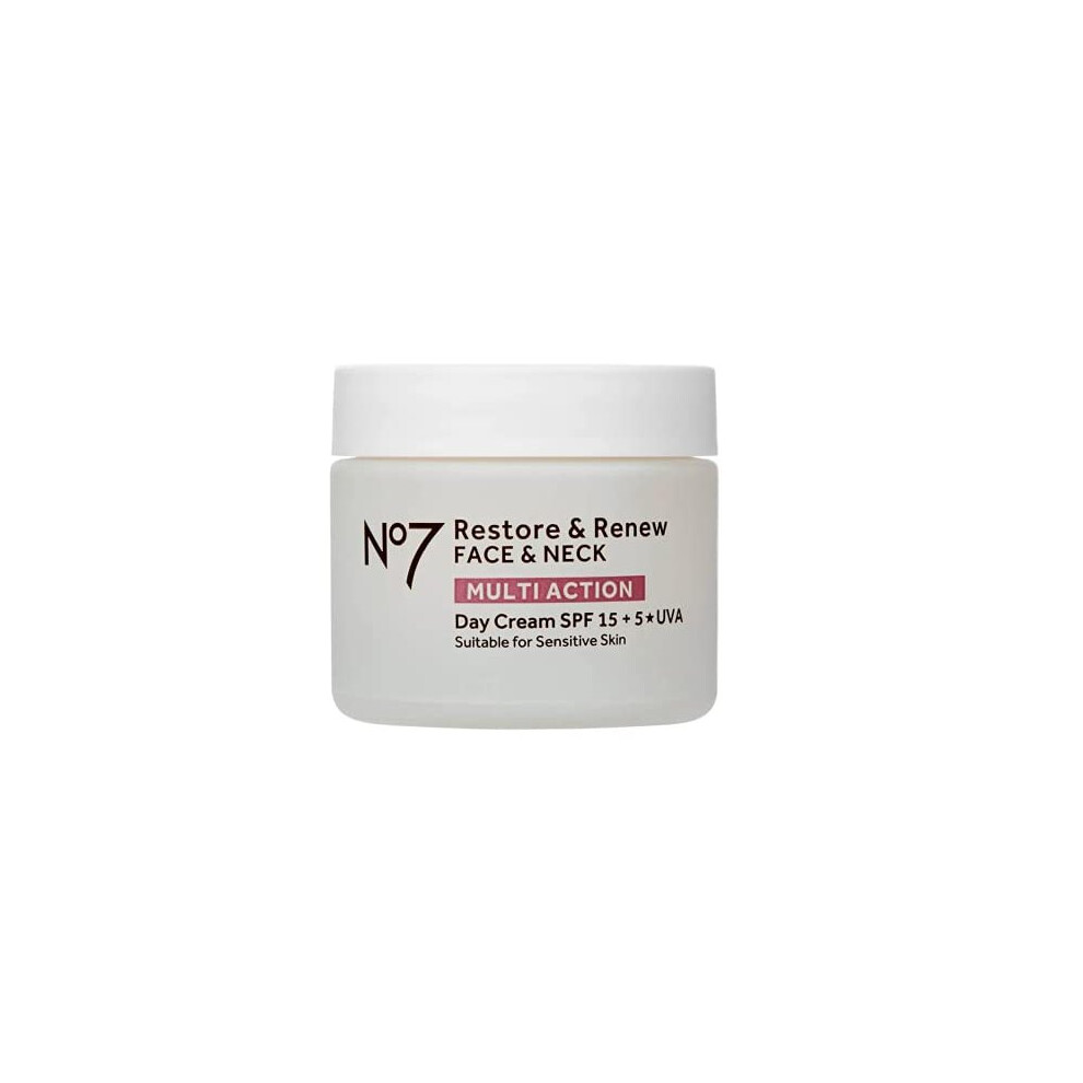 No7 Restore & Renew FACE & NECK MULTI ACTION Day Cream 50ml