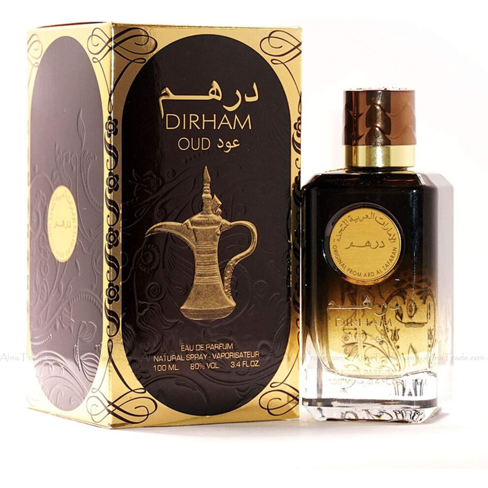 Ard Al Zaafaran Trading Dirham Oud Edp 100Ml By Ard Al Zaafaran - Oriental Musky Sandalwood With Bergamot, Raspberry & Rose