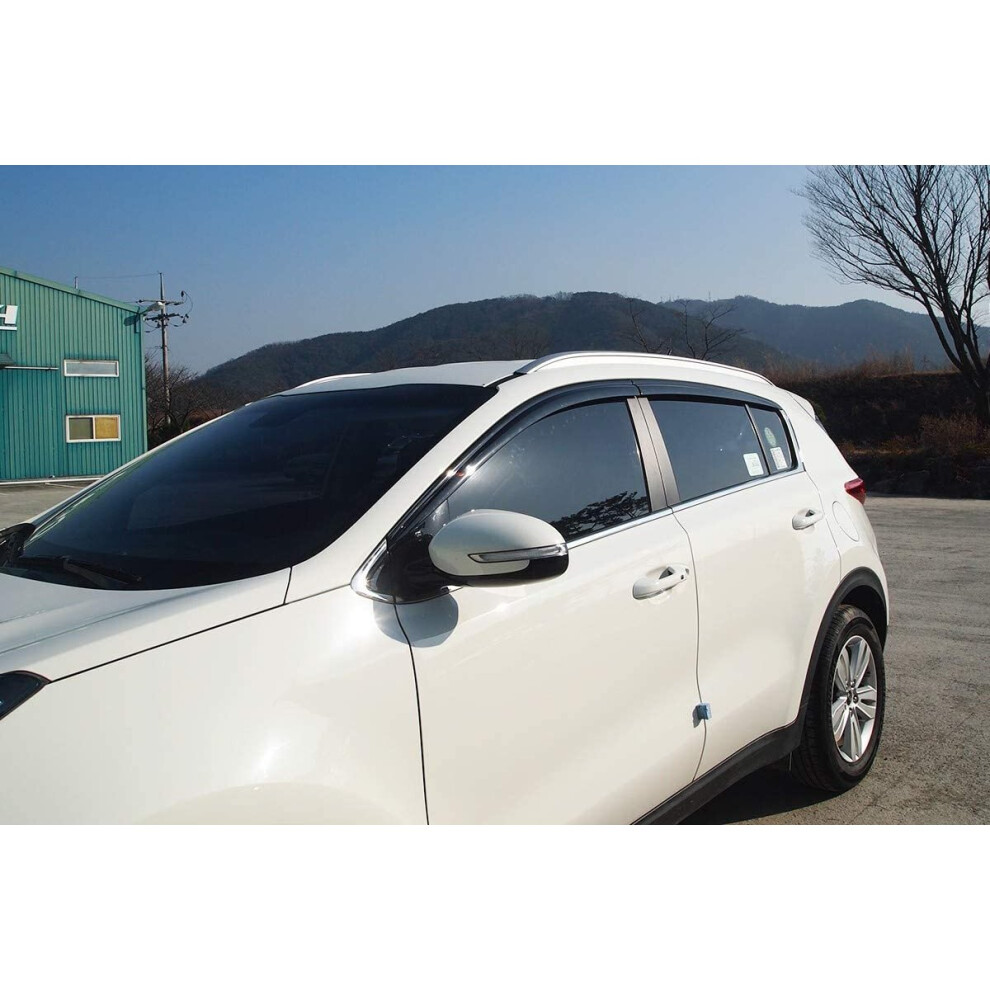 Autoclover Wind Deflectors Set For Kia Sportage 2016+ (4 Pieces) 8809405340726