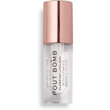 MakeUp Revolution Pout Bomb Plumping Gloss Glaze - Ultimate High Gloss Lip Gloss - For The Perfect Pout - Pack of 1