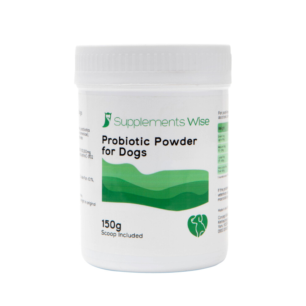 Dog Probiotic Powder - 150g Probiotic Prebiotic and Postbiotic Support