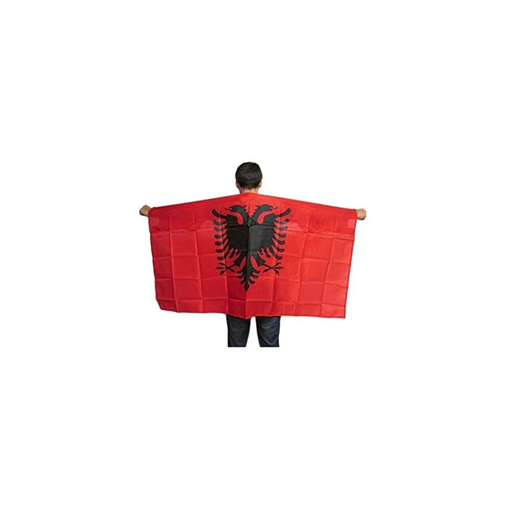 Az Flag Albania Body Flag 3' X 5' - Albanian Cape Fan Flags 90 X 150 Cm - Banner 3X5 Ft Not,Specified