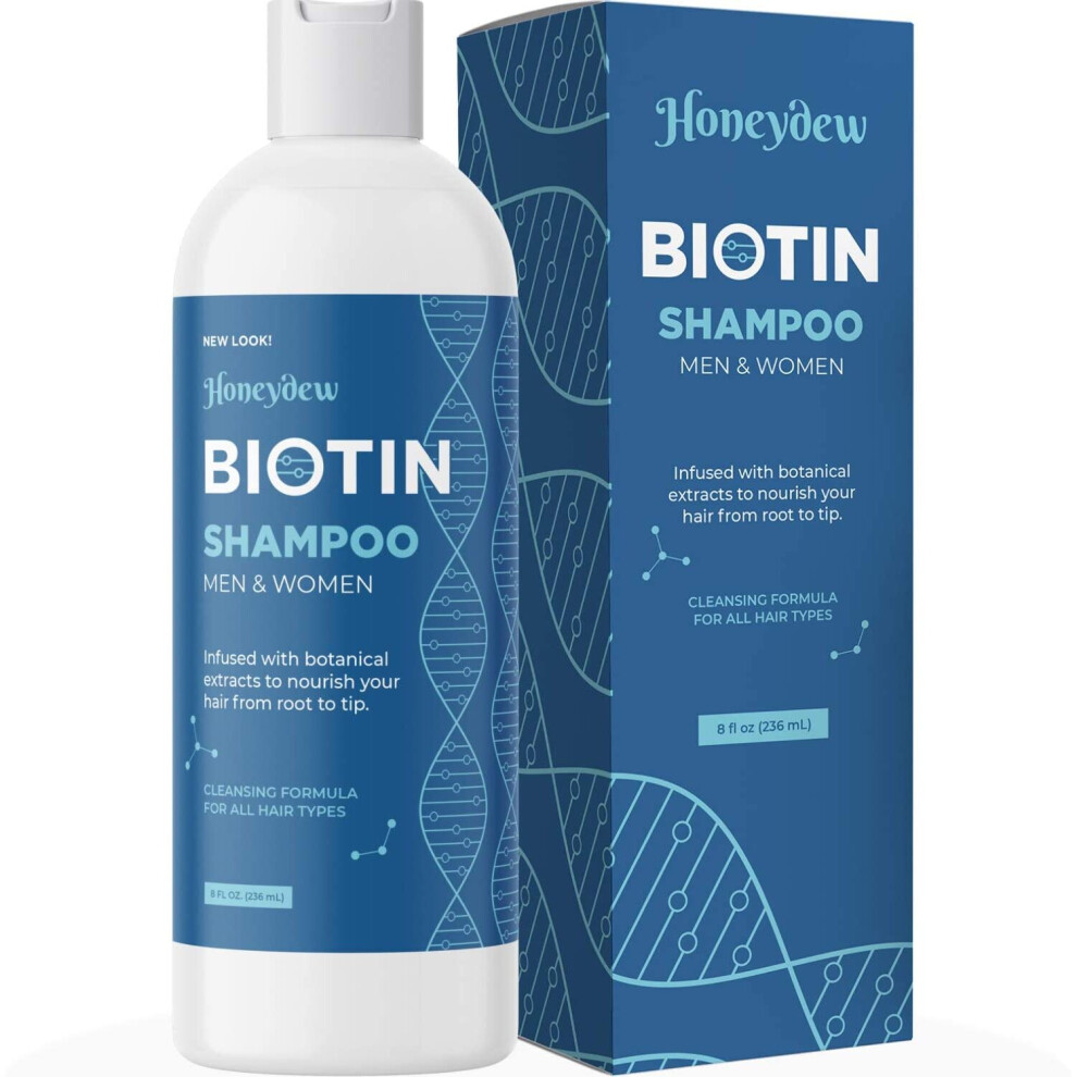 Maple Holistics Biotin Shampoo for Hair Growth B-Complex Formula for Hair Loss Removes DHT for Thicker Fuller Hair Anti Dandruff Formula with Zinc Tea