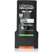 L'Oréal Men Expert Total Clean Shower Gel for Men 300 ml Pack of 6, Bulk Buy