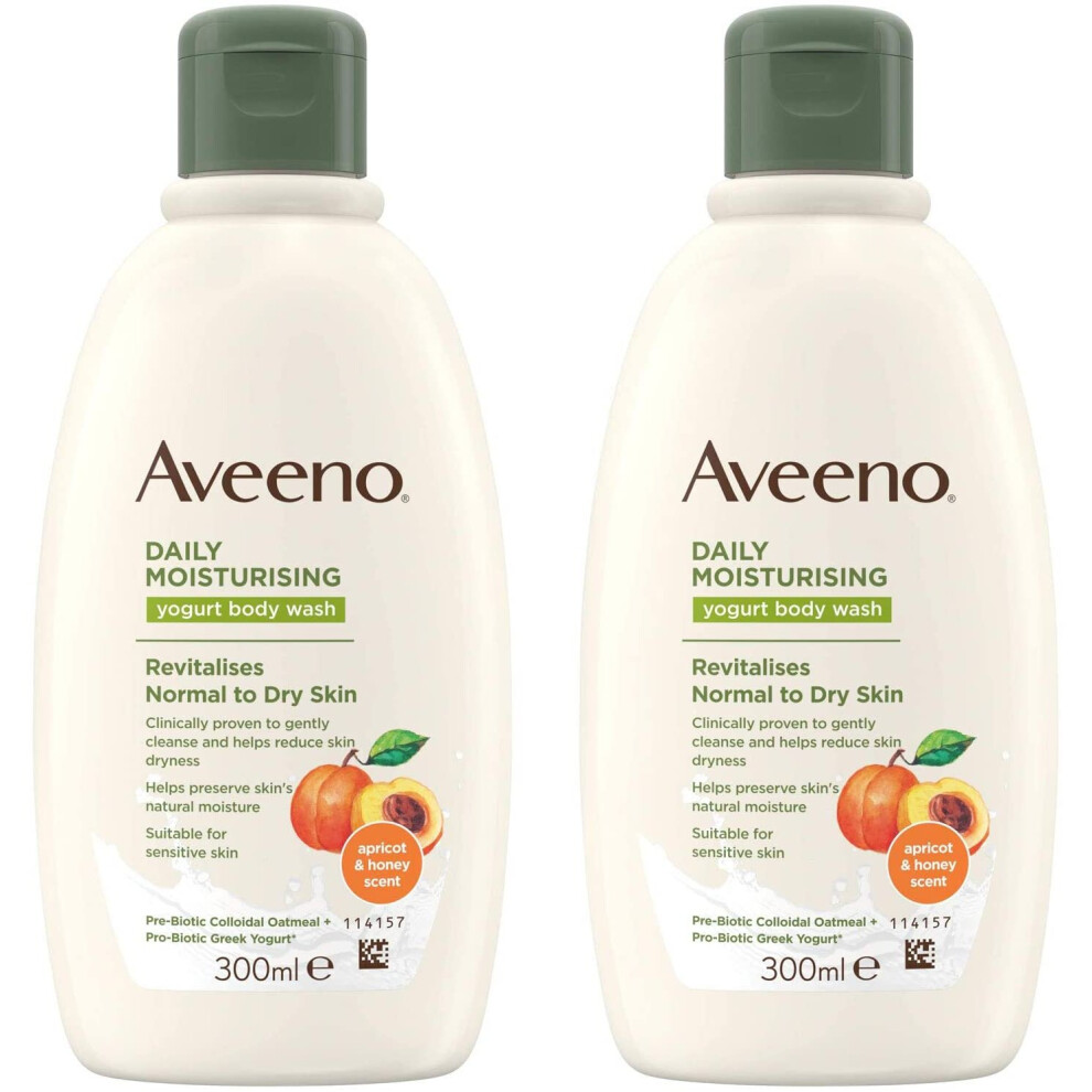 Aveeno Body wash Daily Moisturising Yogurt bodywash Twin Pack 2 x 300 ML