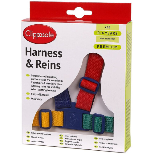 Clippasafe Clippasafe Harness Easy Wash (Multicolour)