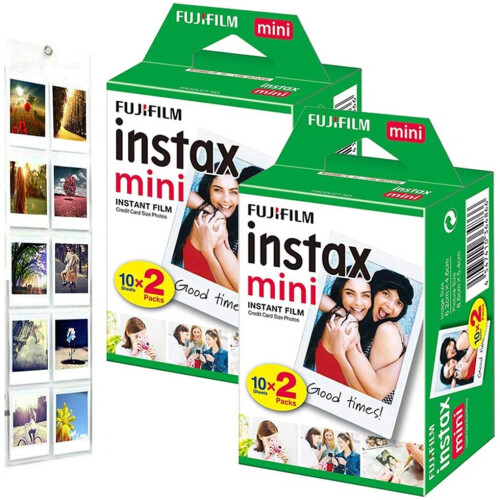 Fujifilm instax Mini Film Bundle Pack (40 Shots) + Free Wall Album