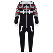 (5-6 Years, Black) Girls Boys Aztec Snowflake A2Z Onesie One Piece