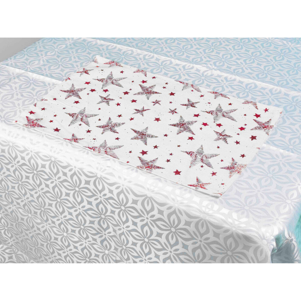 (Red) 4 Set Christmas Place-Mat Place Settings Table Mat