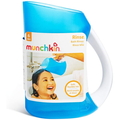 Munchkin Munchkin Soft Rim Shampoo Rinser with Easy-Grip Handle, Blue 2