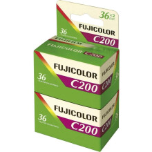 Fujifilm Fujicolor C200 35 mm 36 Exposure Colour Print Camera Film Twin Pack