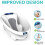 Aqua Scale V3 Next Generation Digital Baby Bath, White 2