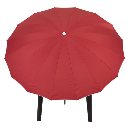 (Red) 2.4m Round Outdoor Garden Sun Shade Parasol
