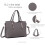 Miss Lulu Miss Lulu Fashion Ladies Pu Saffiano Leather Top Handle Bags 2 Pieces Tote Shoulder Handbags for Women (Grey) 5
